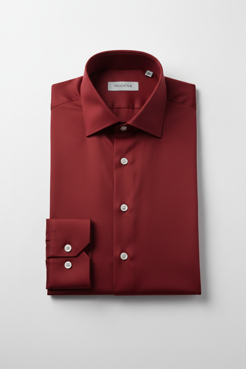 Modena Classic Cut Shirt - Red